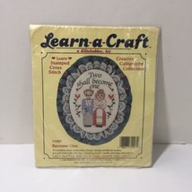Become One Stamped Cross Stitch Embroidery Kit Dimensions 3" x 4" - $8.79