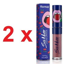 Flormar Cherry Silk Matt Liquid Lipstick 4.5 ml Long Lasting 2 X № 42 - $19.40