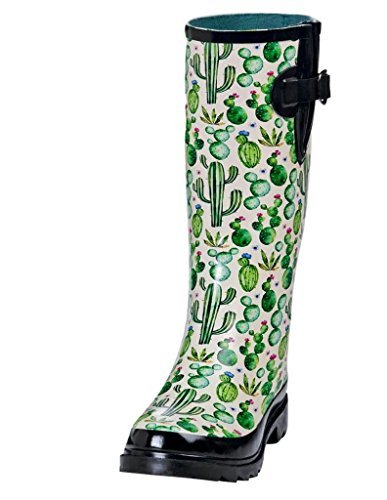 womens patterned rain boots