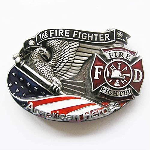 American Hero Firefighter Belt Buckle BUCKLE-3D039 Womens