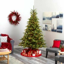 Multicolor North Carolina Spruce Artificial Christmas Tree with 650 Clear Light - $431.88