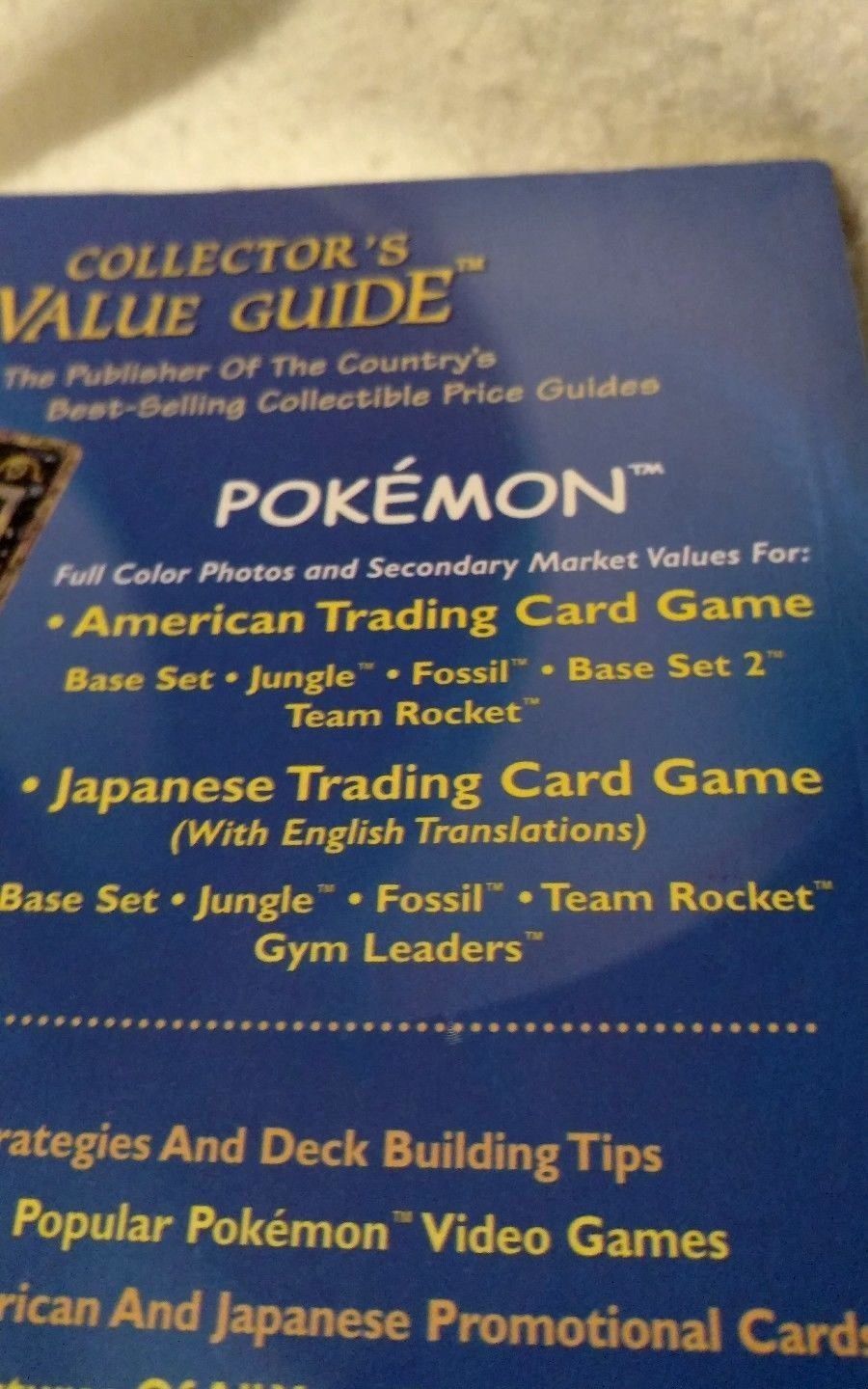 Pokemon Collectors Value Guide Second And 50 Similar Items