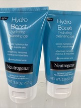 (2) Neutrogena Hydro Boost Hydrating Cl EAN Sing Gel Removed Makeup Impurity 2 Oz - $9.49