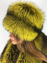 Silver Fox Fur Stole 63' And Pillbox Fur Hat Set Fur Collar and Fur Hat  image 8