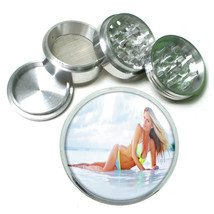 Beach Babes Pin Up D13 Aluminum Herb Grinder 2.5" 63mm 4 Piece - $13.81
