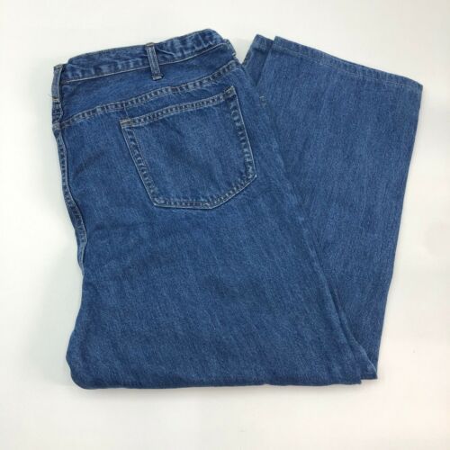 Lands' End Denim Jeans Mens 48 Blue Traditional Fit Straight Fit Medium ...