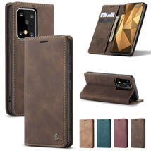For Samsung Galaxy S20 Ultra S20 S20 Plus Retro Leather Magnetic Wallet Cover - $59.46