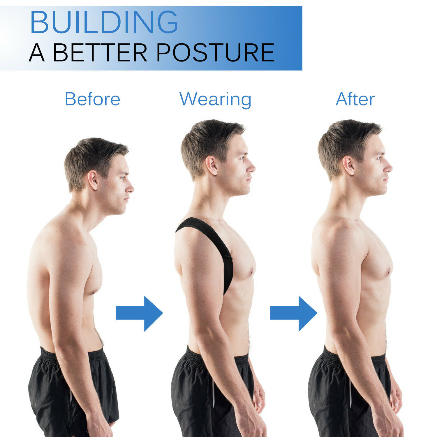 Adjustable Back Posture Corrector Shoulder Support Correct Belt Brace