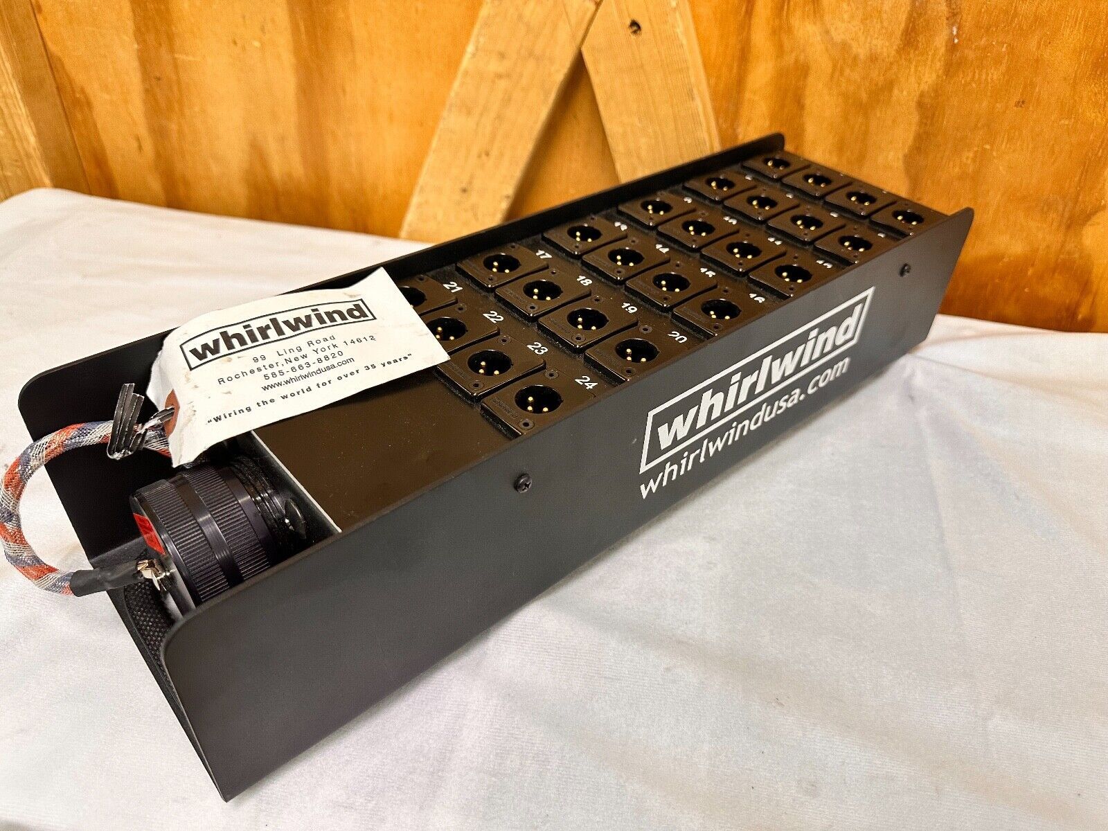 Whirlwind 24 Channel Male XLR Snake Stage Box w/Multipin Cable