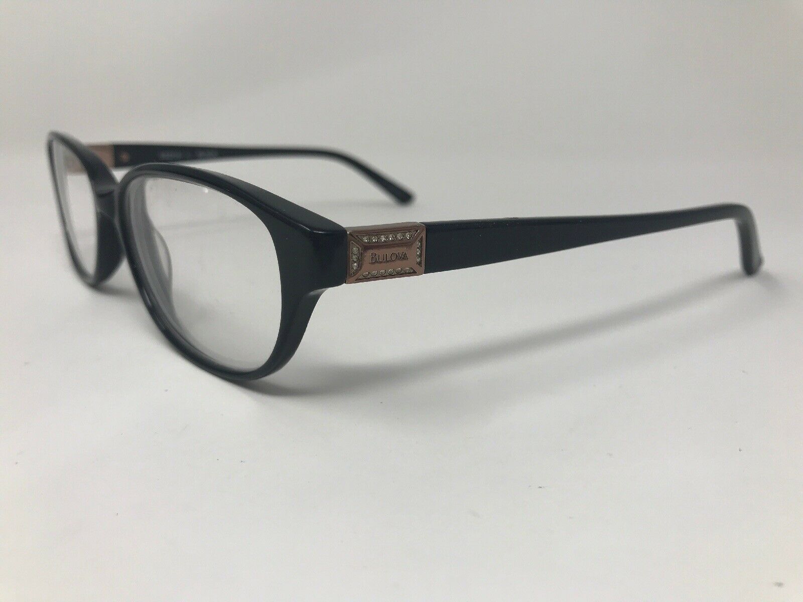 BULOVA “MINOT” Eyeglasses Frame Womens 5315140 Polished Black/Brown