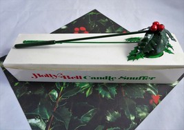 Department 56 Metal Candle Snuffer Holly Bells Painted Enamel #6477-7 New In Box - $15.83