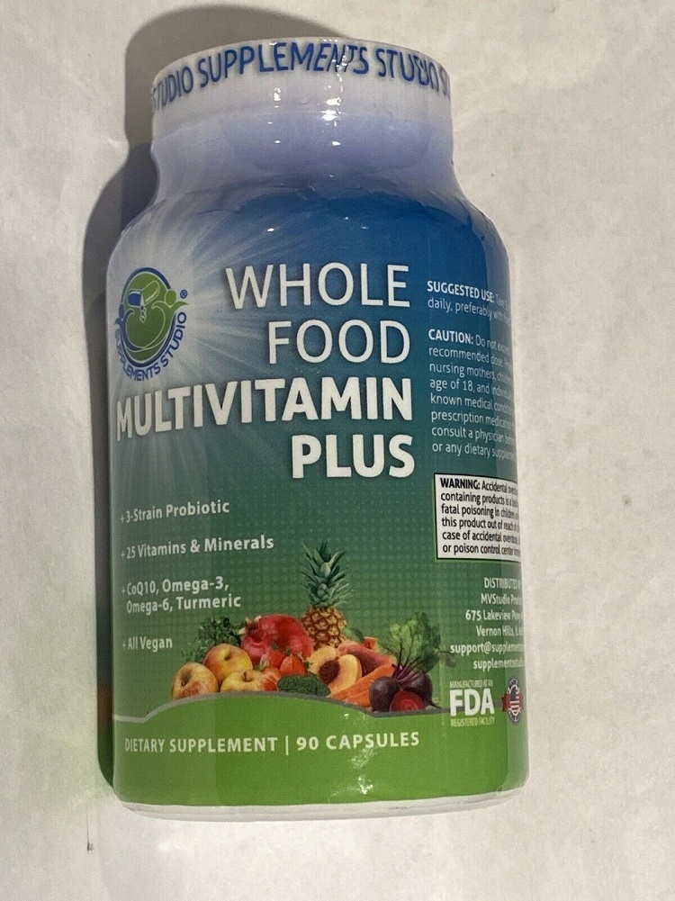 Supplements Studio Whole Food Multivitamin Plus Dietary Supplement 90