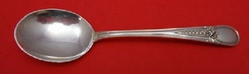 Flowered Antique By Blackinton Sterling Silver Cream Soup Spoon 6 1/4" - $67.55