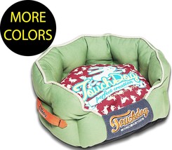 Rabbit-Spotted Premium Circular Rounded Designer Fashion Pet Dog Bed Beds - $80.99