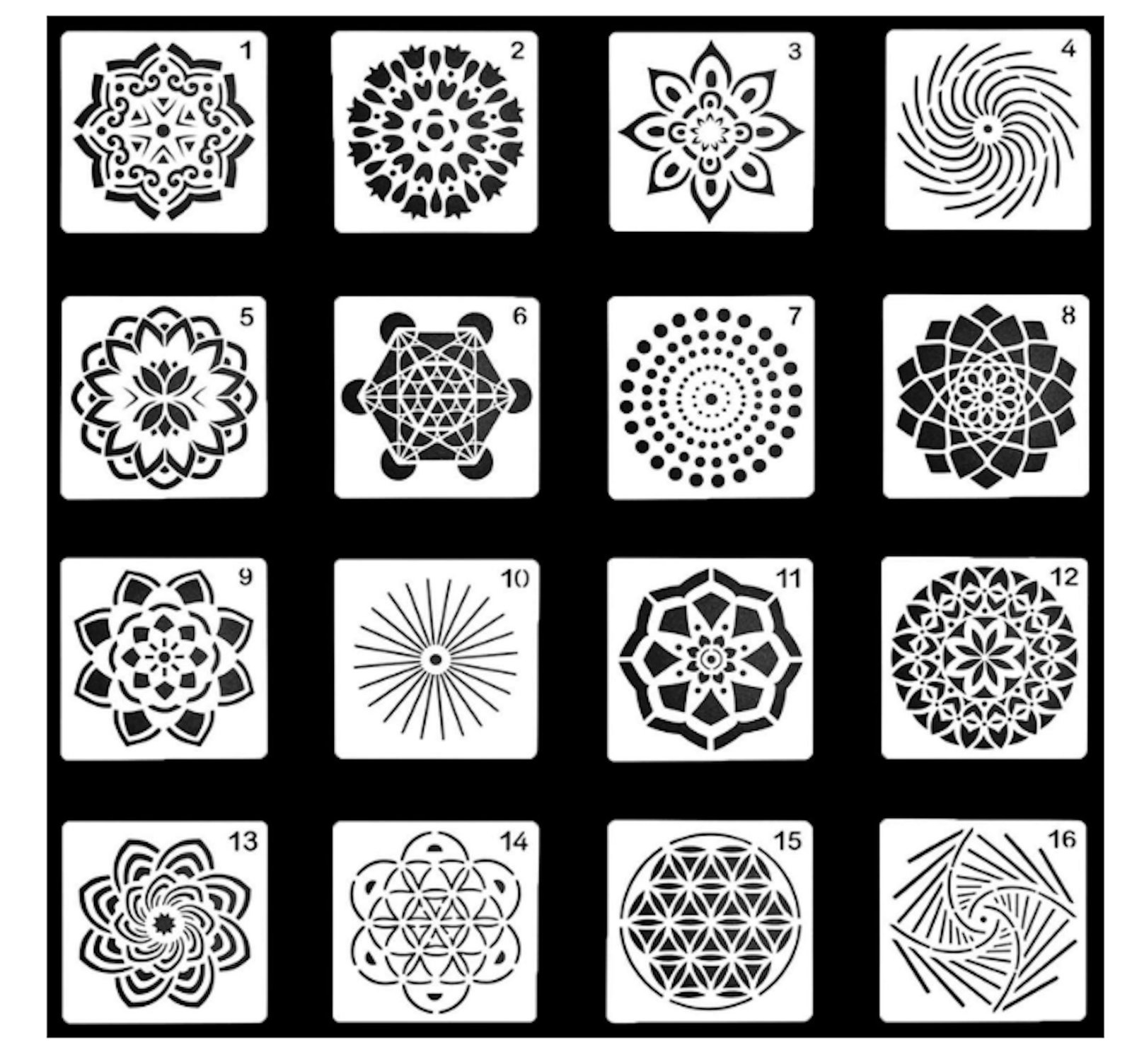 32 mandala dotting stencils mandala dot painting templates