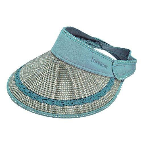 PANDA SUPERSTORE Straw Summer Hat Sunscreen UV Empty Top Hat Sun Hat Beach Hat