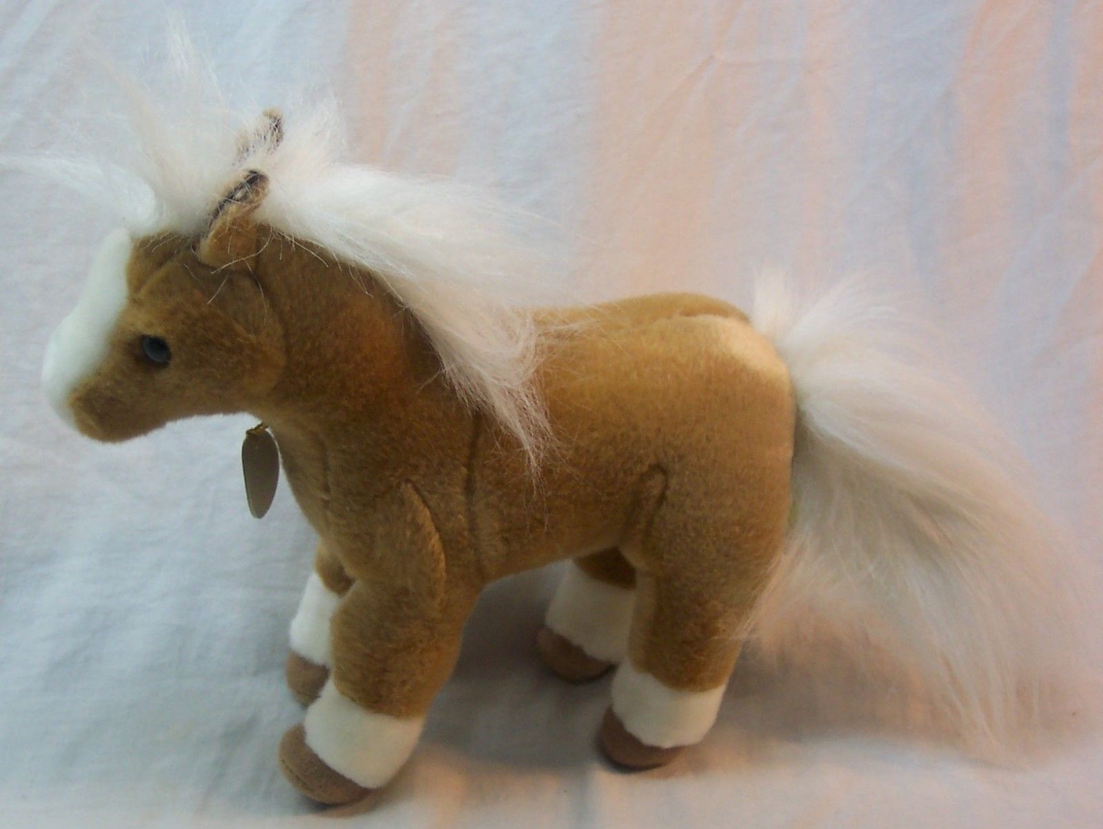 Aurora Miyoni TAN & WHITE HORSE PONY 10" Plush STUFFED ANIMAL Toy Aurora