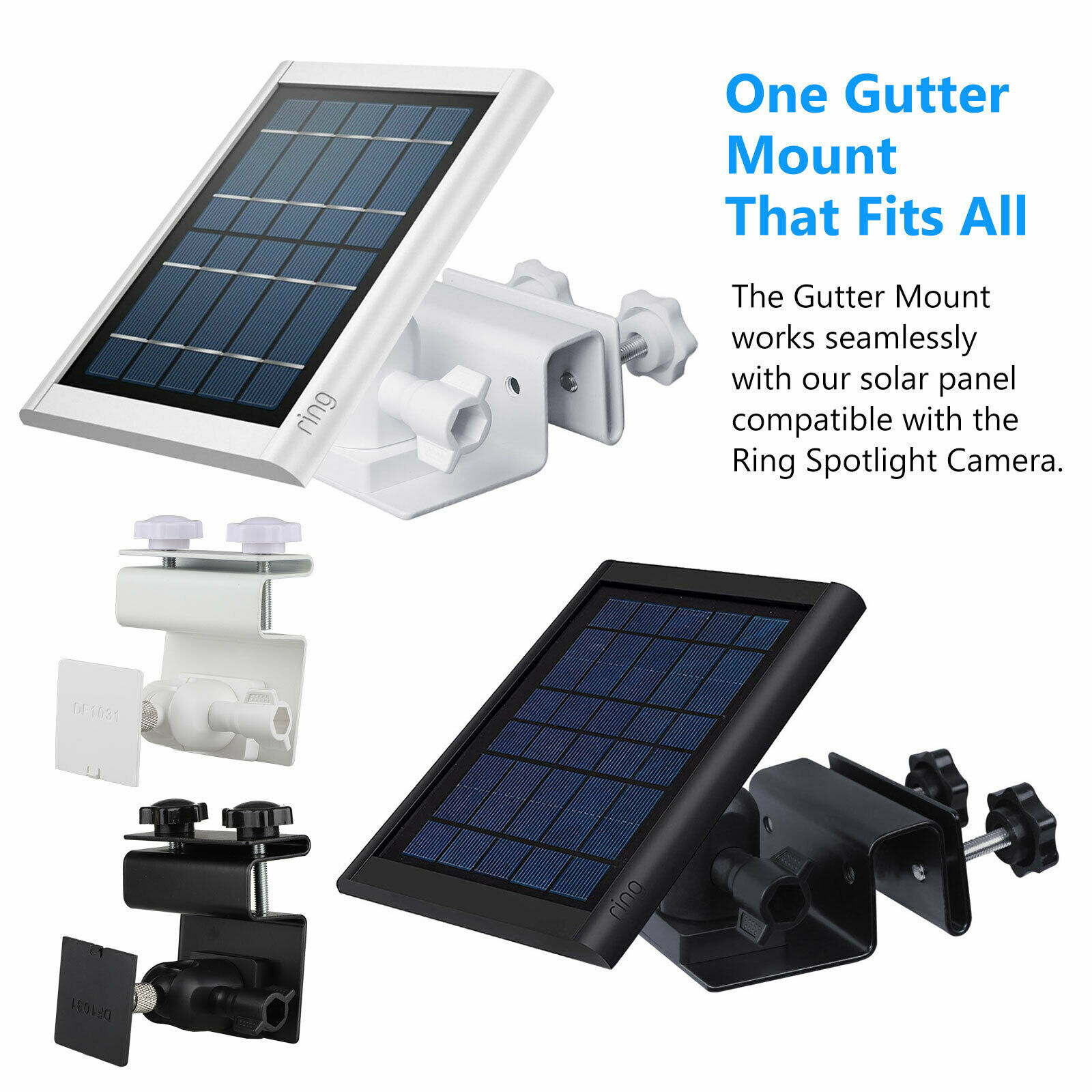 Gutter Mount Bracket For Solar Energy Battery Plate Panel Ring