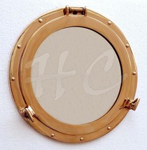 Brass 12/" Maritime Brass Porthole Round Window Glass Boat Ship Cabin Window