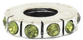 Light Green Spacer European Bead Pandora Style Chamilia Troll Biagi - $4.83