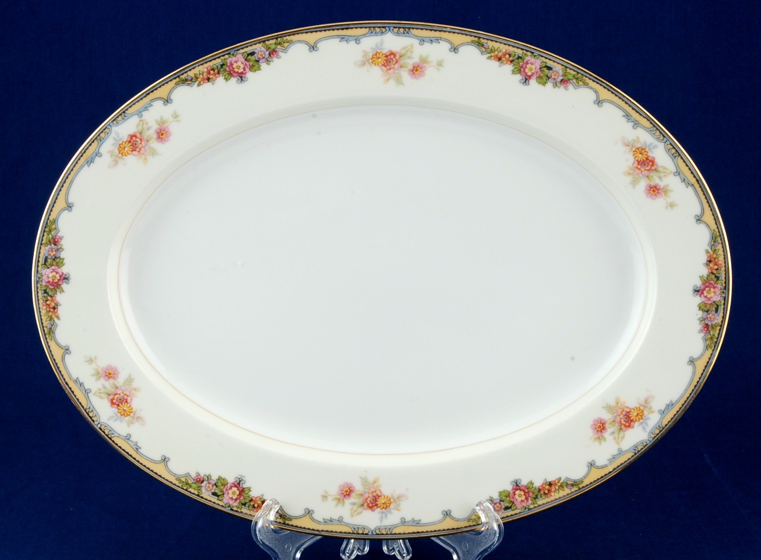 Noritake Oxford 133/4 Oval Serving Platter 85963 Vintage China New