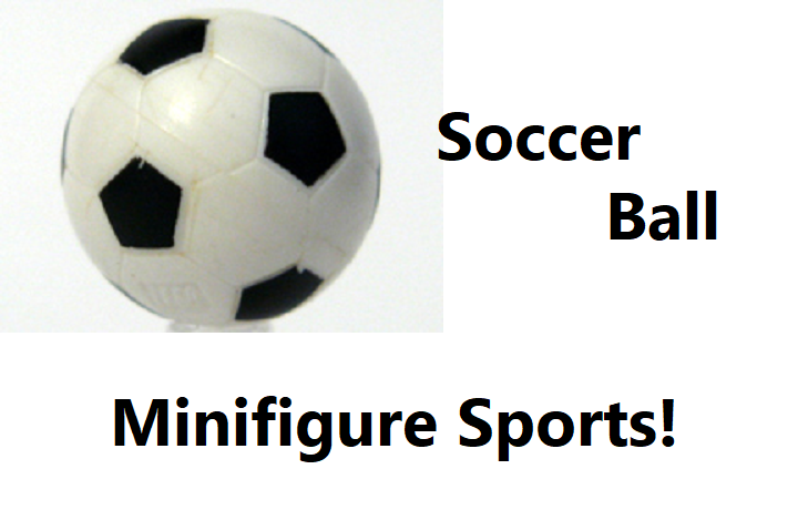 LEGO® Soccer Ball Minifigure Sports Gear Black White Outdoor Fun Tool Girl Boy