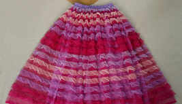 Women Tiered Midi Tulle Skirt Gray Layered Tutu Skirt Holiay Tulle Skirt Custom  image 7