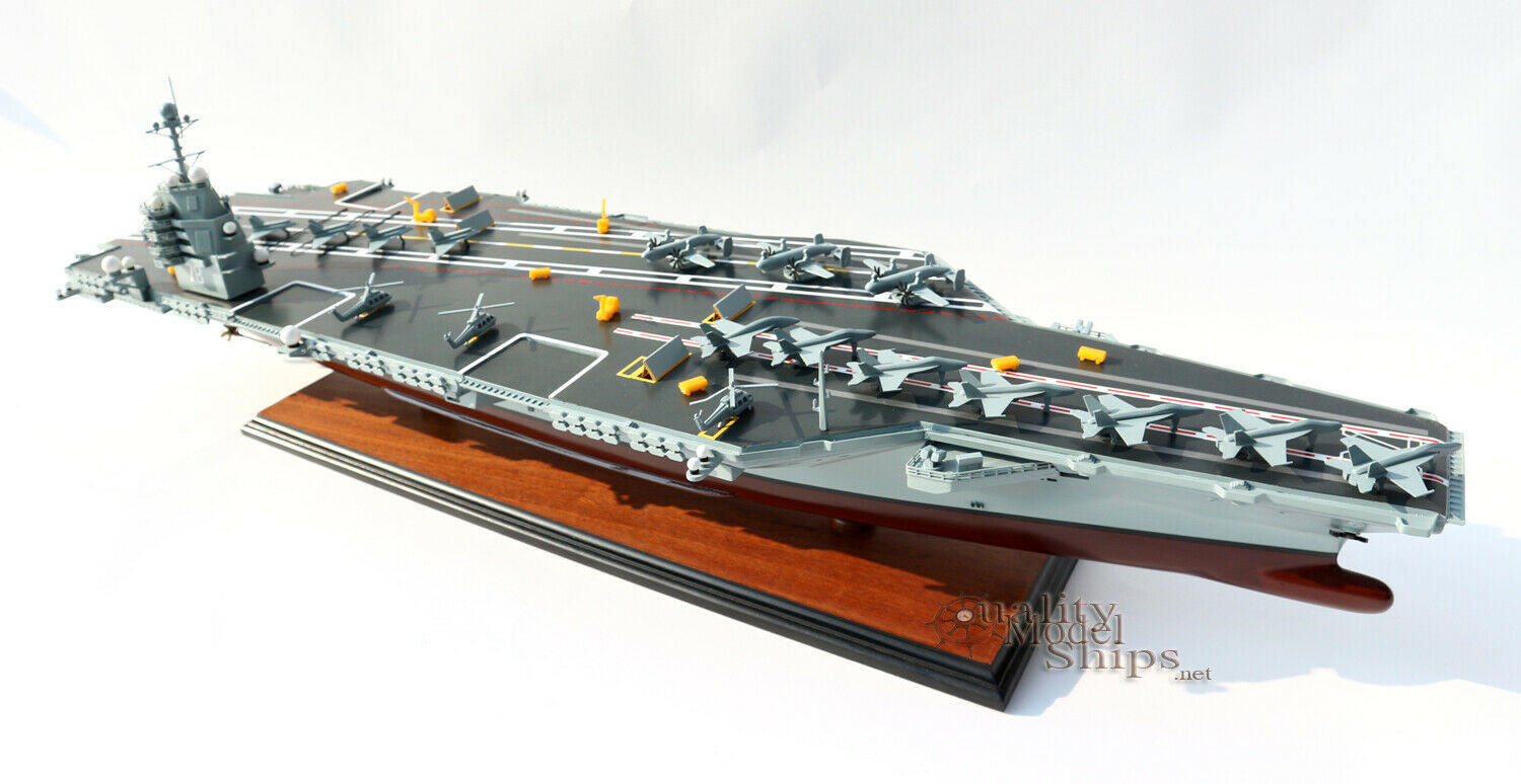 USS Gerald R. Ford CVN 78 Aircraft Carrier - Handcrafted Model Scale 1/ ...