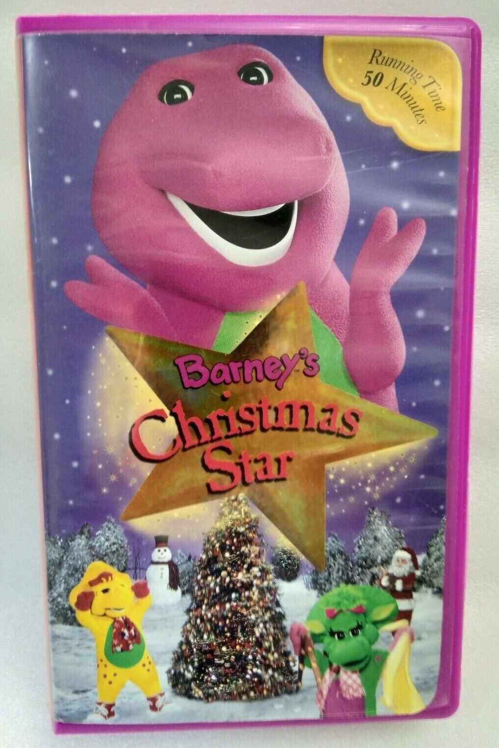 VHS Barney - Barney's Christmas Star (VHS, 2002, Purple Clam Shell ...