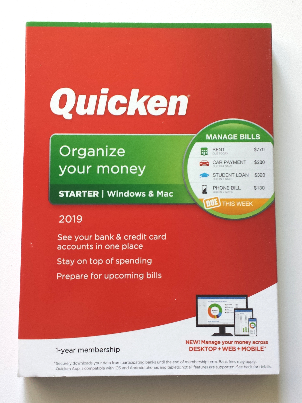 quicken 2019 download transactions