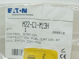 Eaton M22C1M13H Red Push Button Emergency Control Station Twist Release image 2