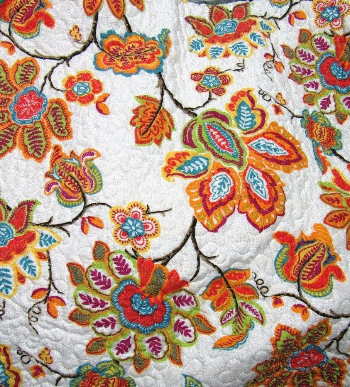 greenland-home-fashions-jacobean-floral-bright-orange-aqua-reversible-king-quilt-quilts