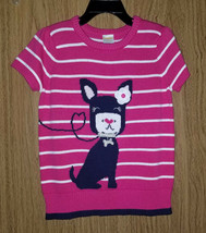 Gymboree Girls Stripped, Cute Puppy Embroidery, Cotton Sweater Sz. M(7-8)US. NWT - $15.99