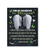 Butterfly For My Daughter In Heaven | Print Wall Art | Housewarming Gift... - $35.99+