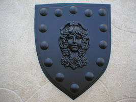 Medieval Shield Mold 24x30x3" Makes Concrete or Plaster Hanging Wall Plaques  image 2