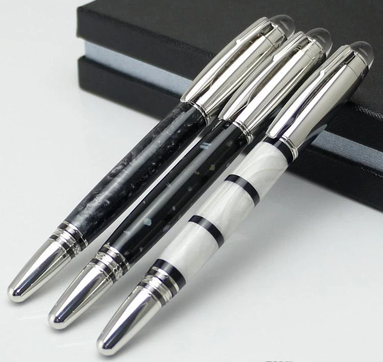 Luxury blance marble Rollerball pen school office stationery pens black