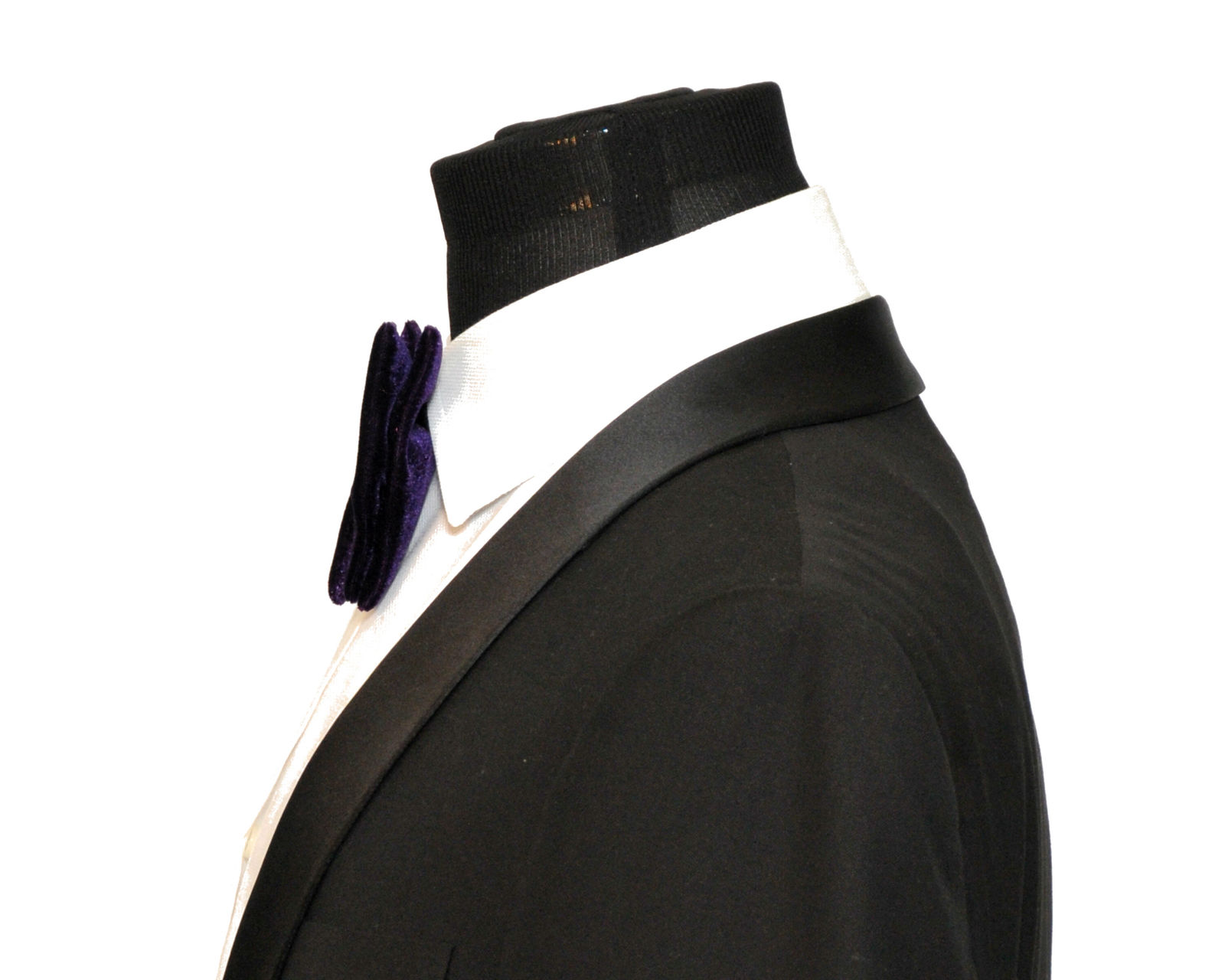 Mens FERUCCI Oversized Bow Tie Purple Velvet Bowtie, Mens big bow tie Ties