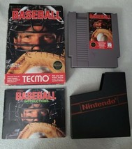 Vintage Complete NES Boxed Tecmo Baseball Excellent Condition Nintendo NES 1988 - $29.09