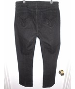 NOT YOUR DAUGHTER&#39;S JEANS NYDJ Jeans 35 Waist Straight Leg Black Stretch - $29.69
