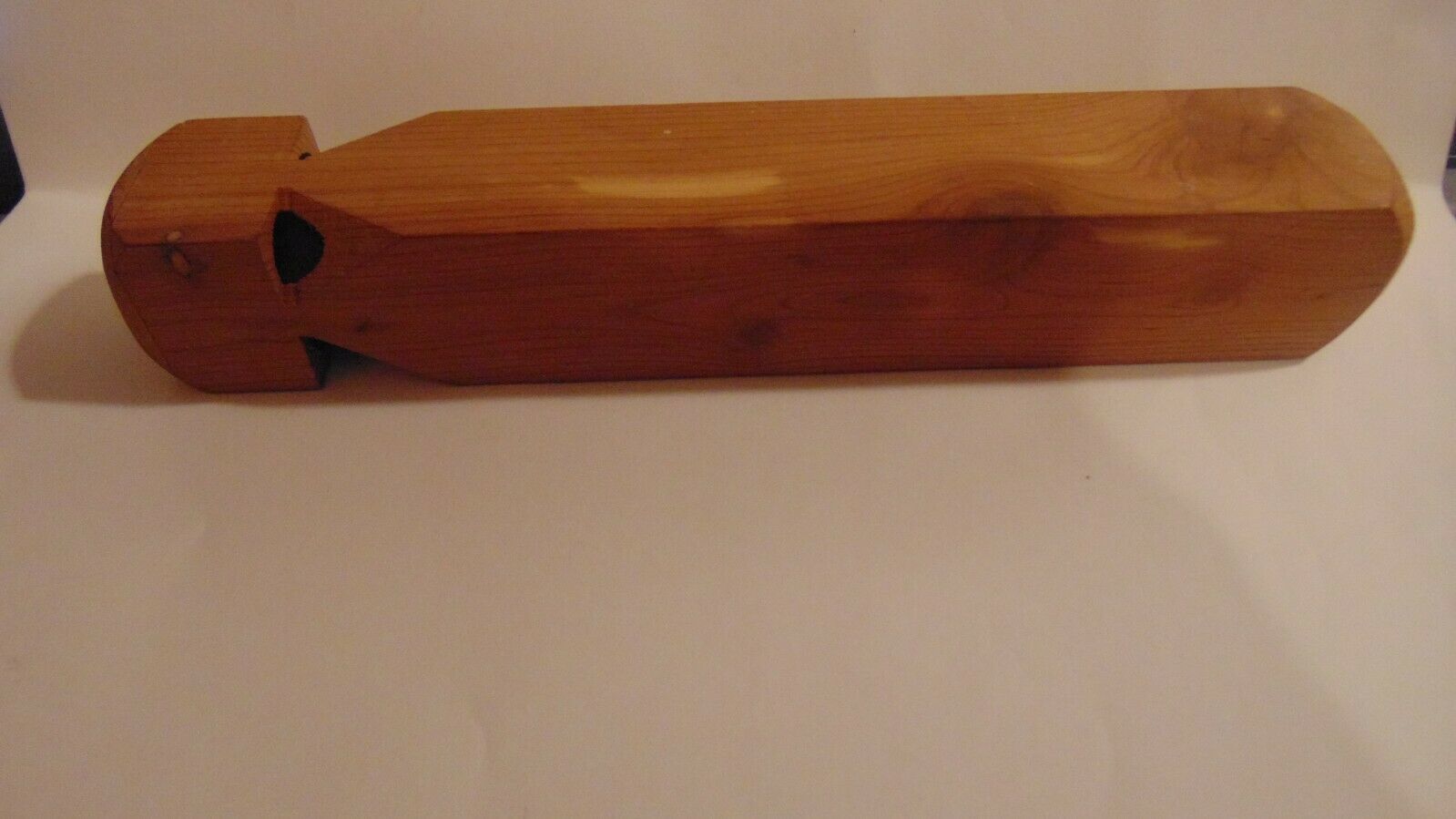 Train Whistle Wood Train on it Wood Looks Like Cedar 8" LongNot