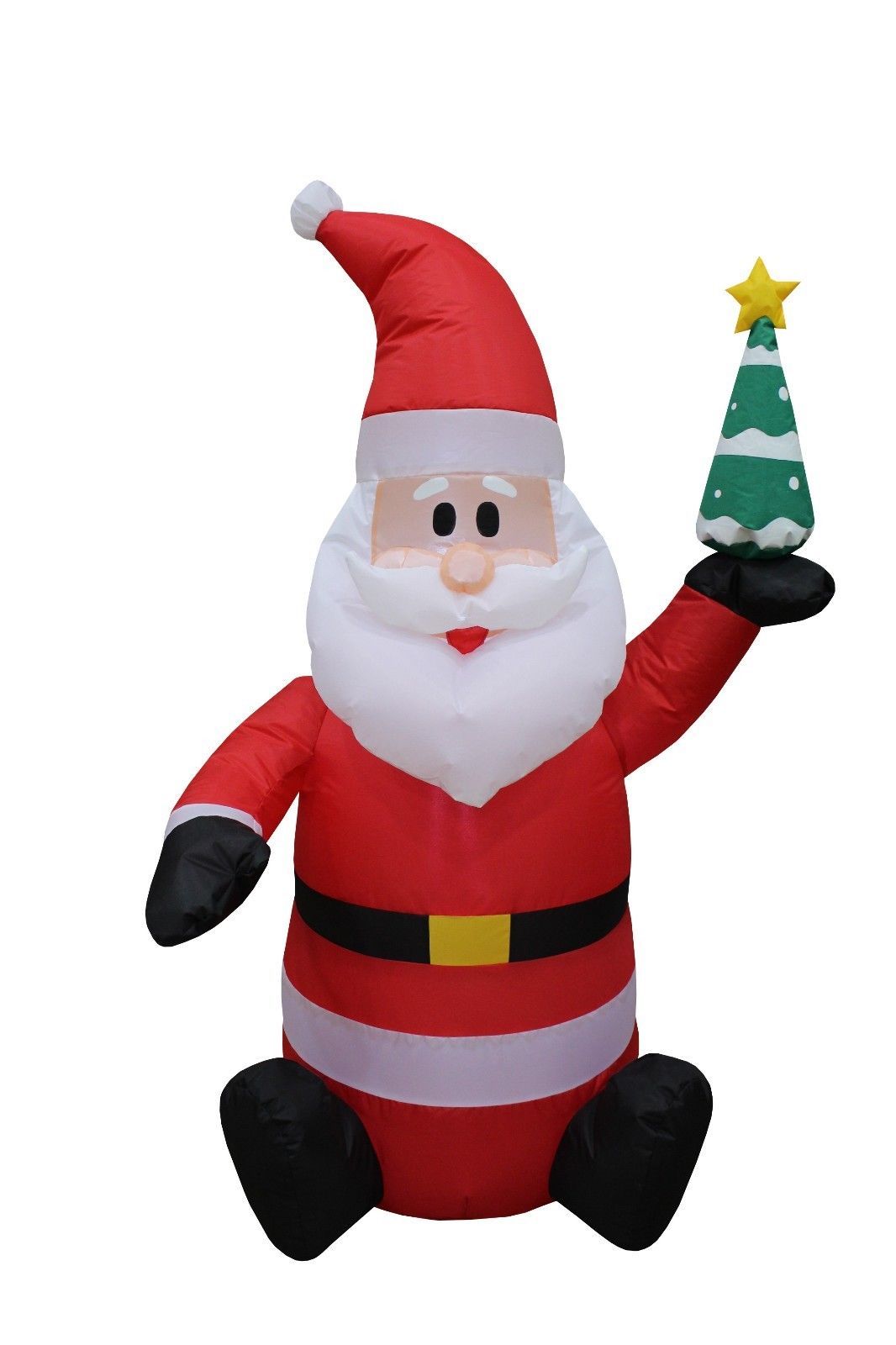 4 Foot Tall LED Inflatable Elf with Christmas Hat Yard Outdoor Party Decoration