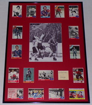 1972 Summit Series Team Canada Signed Framed 18x24 Photo Display Dryden Hull image 1