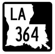 Louisiana State Highway 364 Sticker Decal R6601 Highway Route Sign - $1.45+