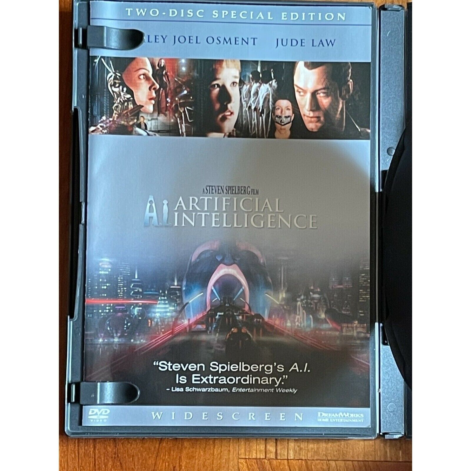 A.I. Artificial Intelligence (DVD, 2002, 2-Disc Set, Widescreen) Movie ...