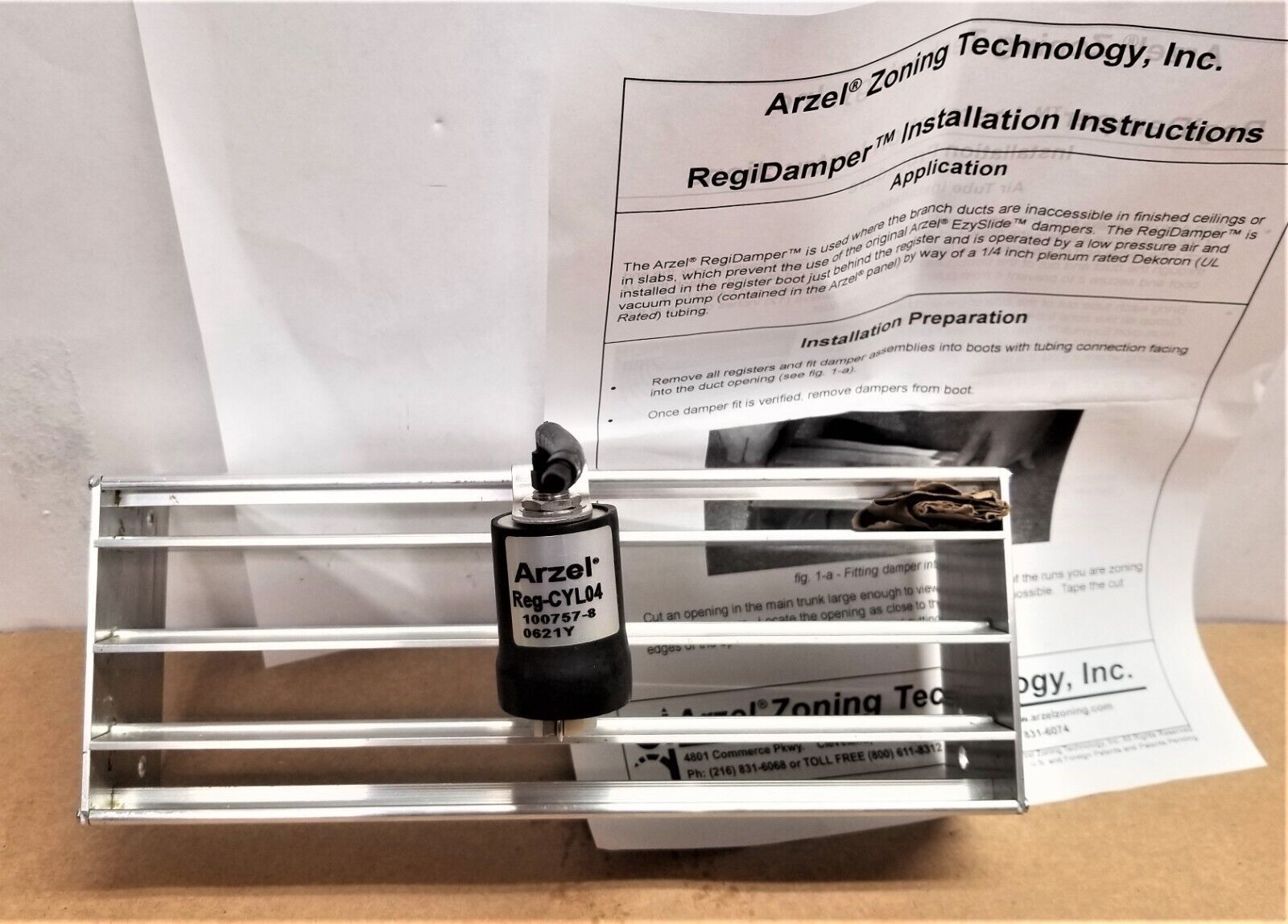 NOB New Open Box Arzel Zoning Technology REG4X10 4 x 10 in. Damper
