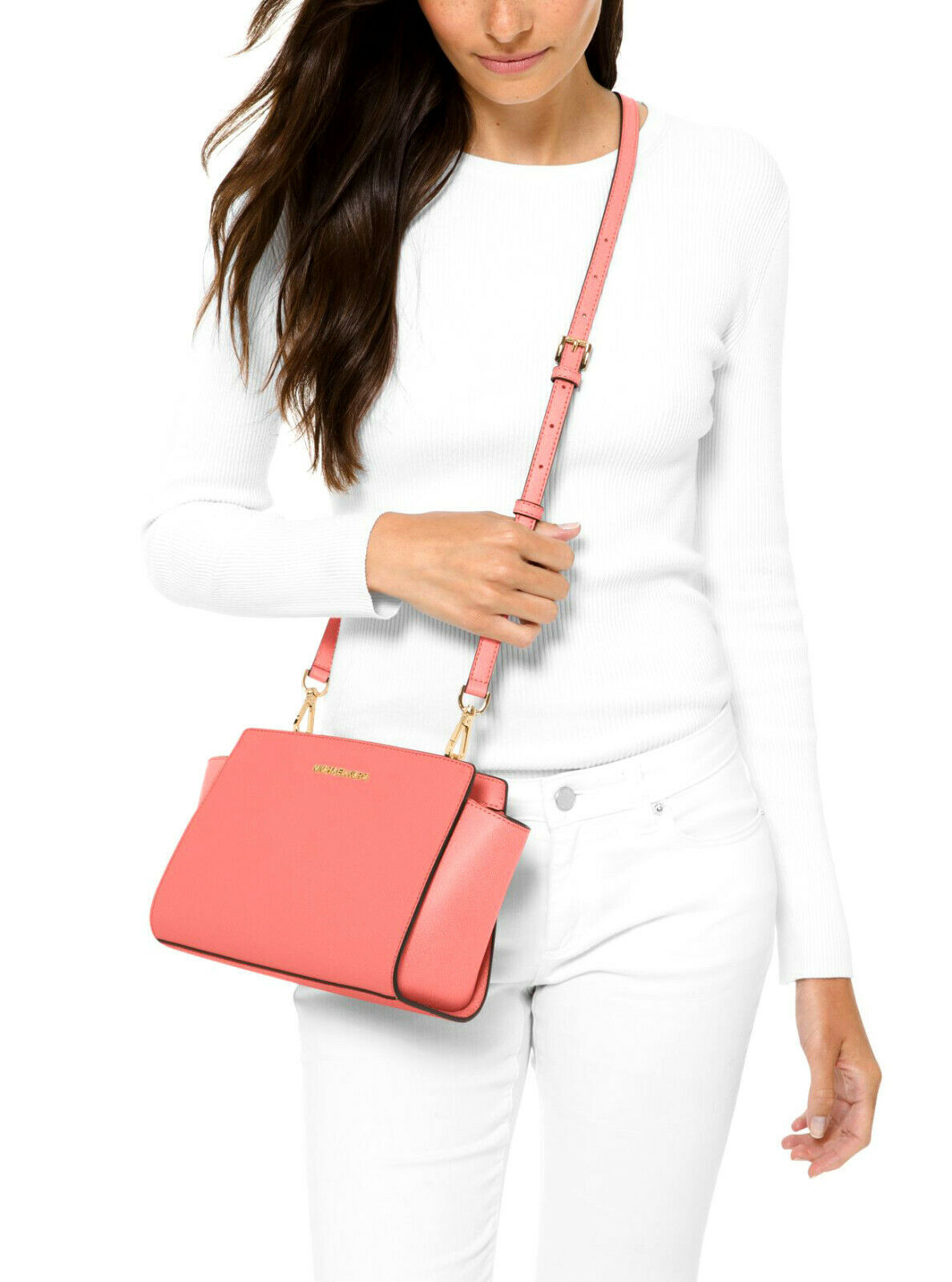 selma medium saffiano leather crossbody