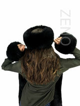 Double-Sided Fox Fur Stole 70' (180cm) + Four Tails as Wristbands / Headband image 5