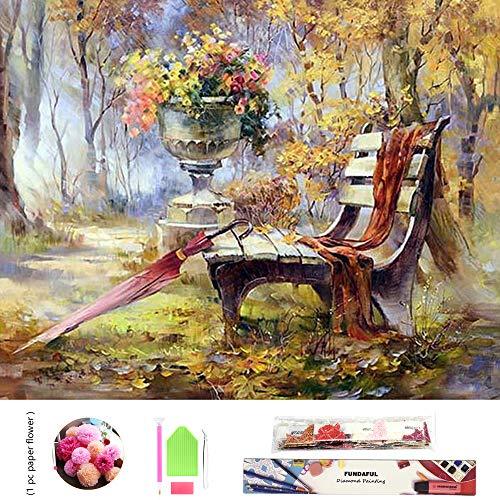 Fundaful DIY Diamond Painting Kits Full Drill for Adults Oil Painting
