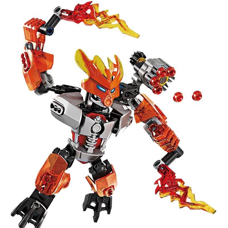 6pcs/set Bionicle Jungle Rock Water Earth Ice Fire figures Building ...