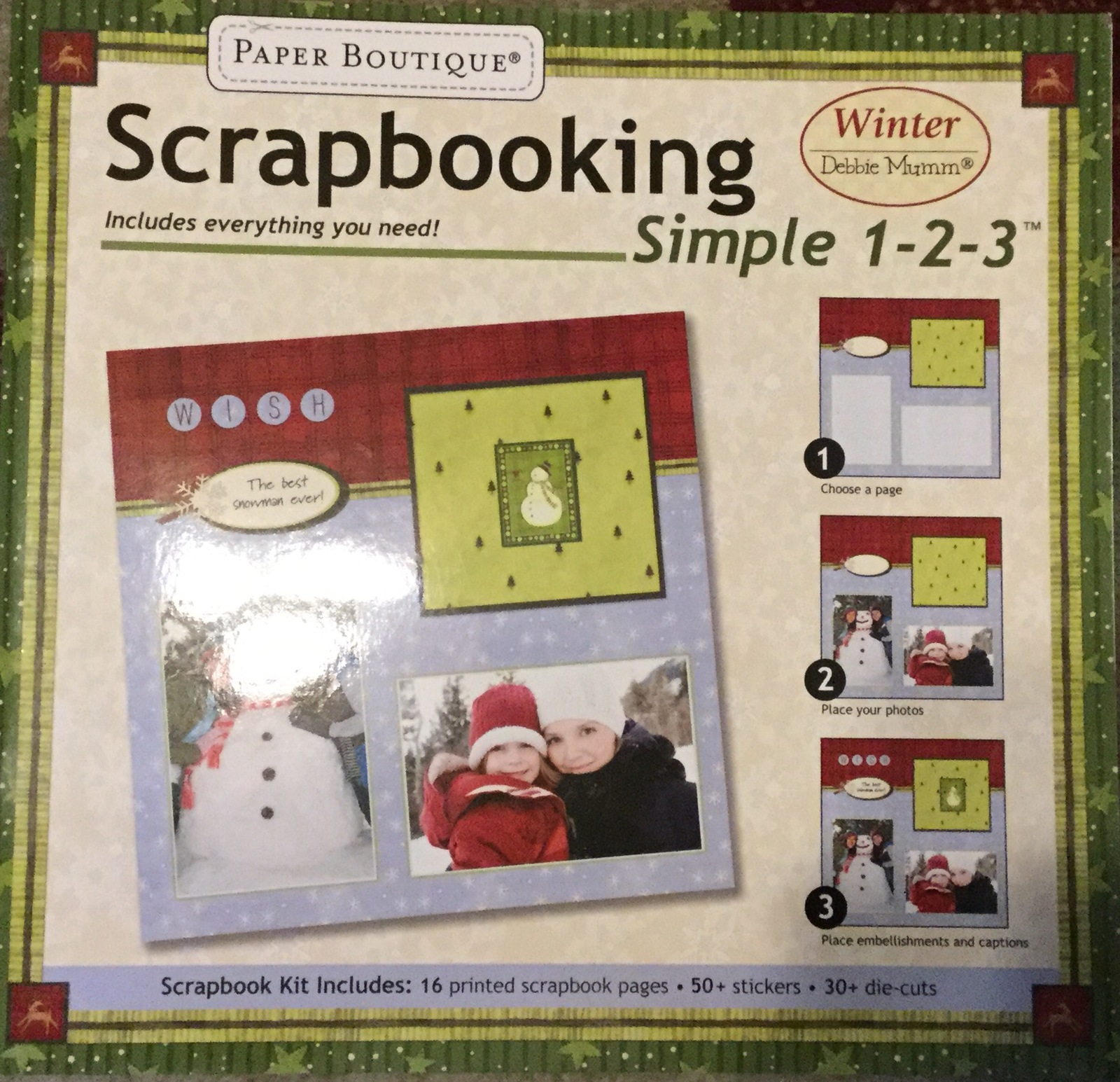 Paper Boutique Simple 123 Scrapbooking Kit Winter by Debbie Mumm